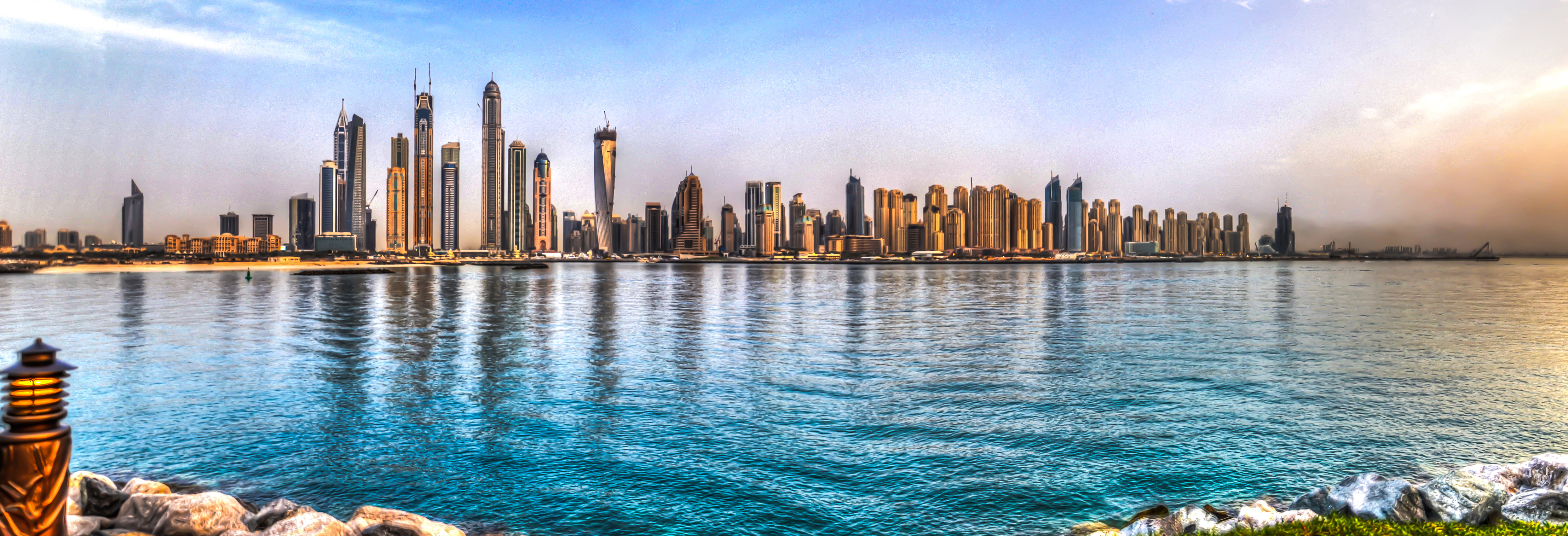 Dubai marina HDR skyline